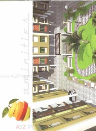 Elevation of real estate project Radhika Residency located at Pethapur, Gandhinagar, Gujarat