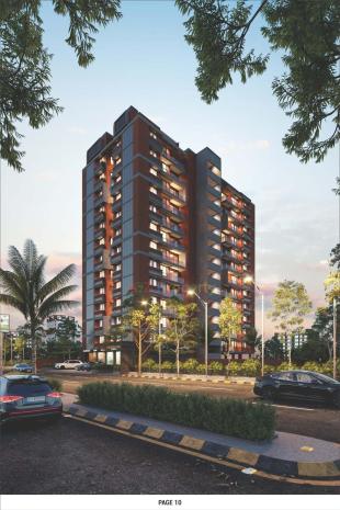 Elevation of real estate project Rj Pearl located at Chandkhed, Gandhinagar, Gujarat