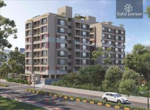Elevation of real estate project Safal Parisar located at Vavol, Gandhinagar, Gujarat