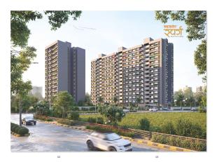 Elevation of real estate project Sahajanand Swarg located at Vavol, Gandhinagar, Gujarat