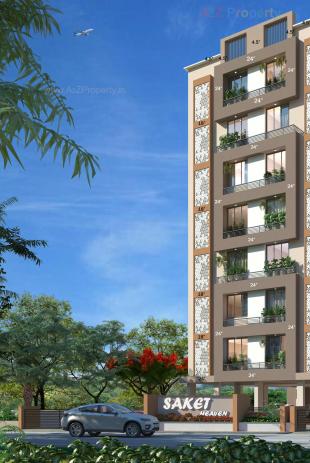 Elevation of real estate project Saket Heaven located at Chiloda, Gandhinagar, Gujarat