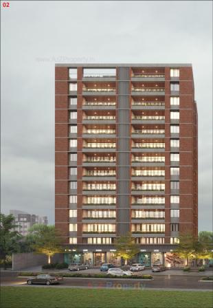 Elevation of real estate project Samved Amara located at Sargasan, Gandhinagar, Gujarat