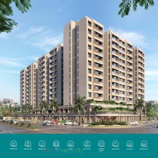 Elevation of real estate project Samved Dreams located at Sargasan, Gandhinagar, Gujarat