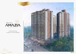 Elevation of real estate project Shreeya Amazia located at Sargasan, Gandhinagar, Gujarat