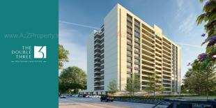 Elevation of real estate project The Double Three located at Koba, Gandhinagar, Gujarat