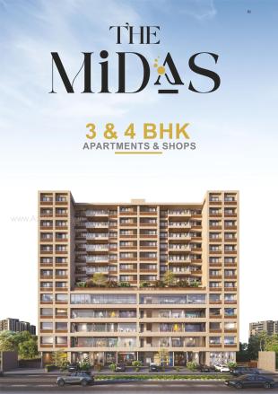 Elevation of real estate project The Midas located at Kudasan, Gandhinagar, Gujarat