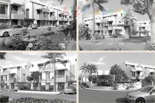 Elevation of real estate project Vrundavan Bunglows located at Nana-chiloda, Gandhinagar, Gujarat