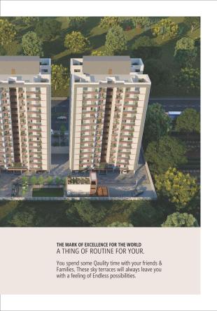 Elevation of real estate project Woods Ville located at Sargasan, Gandhinagar, Gujarat
