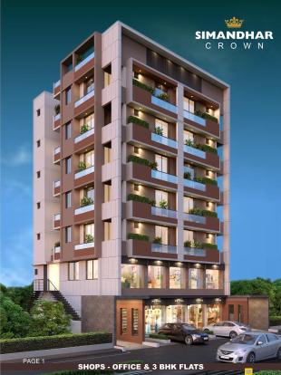 Elevation of real estate project Simandhar Crown located at Jamnagar, Jamnagar, Gujarat