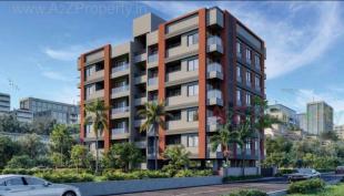 Elevation of real estate project Akshardwar Apartment located at Zanzarda, Junagadh, Gujarat