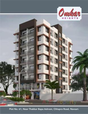Elevation of real estate project Omkar Heights located at Chhapara, Navsari, Gujarat