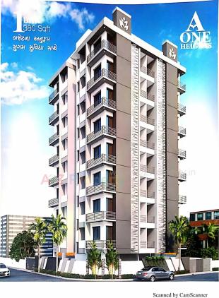 Elevation of real estate project A One Heights located at Raiya, Rajkot, Gujarat