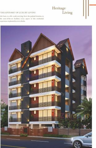 Elevation of real estate project Arihant Avenue located at Raiya, Rajkot, Gujarat