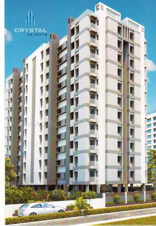 Elevation of real estate project Crystal Heights located at Mavdi, Rajkot, Gujarat