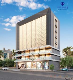 Elevation of real estate project Diamond Plaza located at Mota-mava, Rajkot, Gujarat