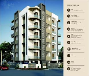 Elevation of real estate project Matru Arpan located at Madhapar, Rajkot, Gujarat