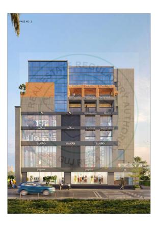 Elevation of real estate project Pacific Plaza located at Nanamava, Rajkot, Gujarat