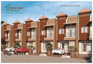 Elevation of real estate project Panchvati Greens located at Ghanteshwar, Rajkot, Gujarat