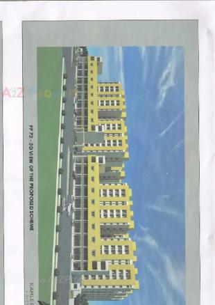 Elevation of real estate project Pmay Ews located at Munjka, Rajkot, Gujarat