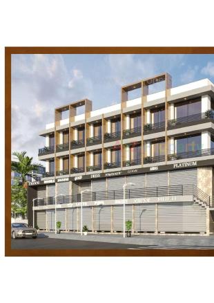 Elevation of real estate project Pushti Arcade located at Kothariya, Rajkot, Gujarat