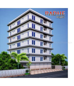 Elevation of real estate project Radhe Heights located at Vavdi, Rajkot, Gujarat