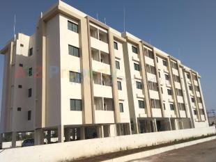 Elevation of real estate project Radhe Krishna Heights located at Shapar, Rajkot, Gujarat