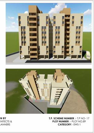 Elevation of real estate project Ruda Pmay Tp 17 Fp 95 Ews located at Munjka, Rajkot, Gujarat
