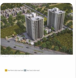 Elevation of real estate project Sanidhya located at Mavdi, Rajkot, Gujarat