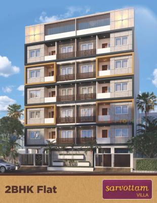Elevation of real estate project Sarvottam Villa located at Mavdi, Rajkot, Gujarat