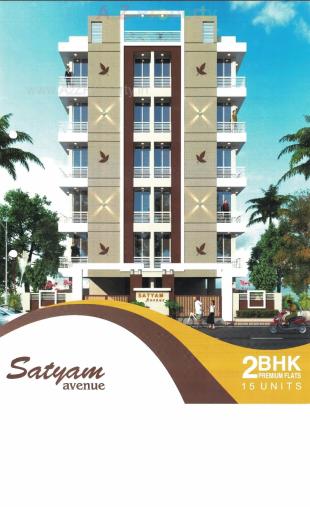 Elevation of real estate project Satyam Avenue located at Mavdi, Rajkot, Gujarat