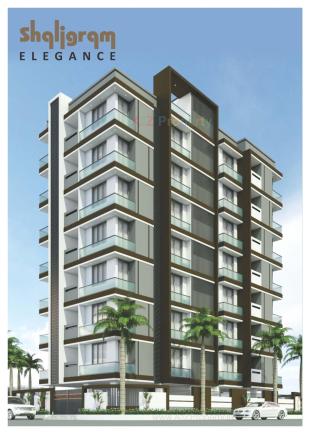 Elevation of real estate project Shaligram Elegance located at Mavdi, Rajkot, Gujarat