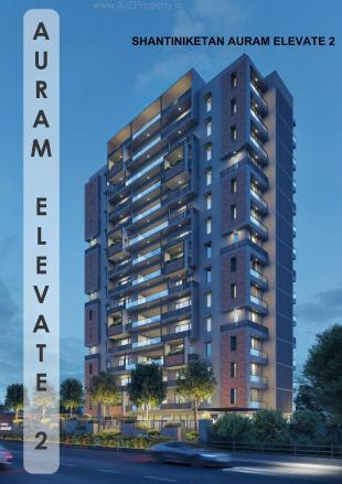 Elevation of real estate project Shantiniketan Auram Elevate located at Vajdi-virda, Rajkot, Gujarat