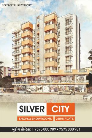 Elevation of real estate project Silver City located at Raiya, Rajkot, Gujarat