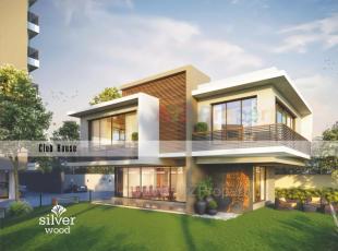Elevation of real estate project Silver Wood located at Motamava, Rajkot, Gujarat