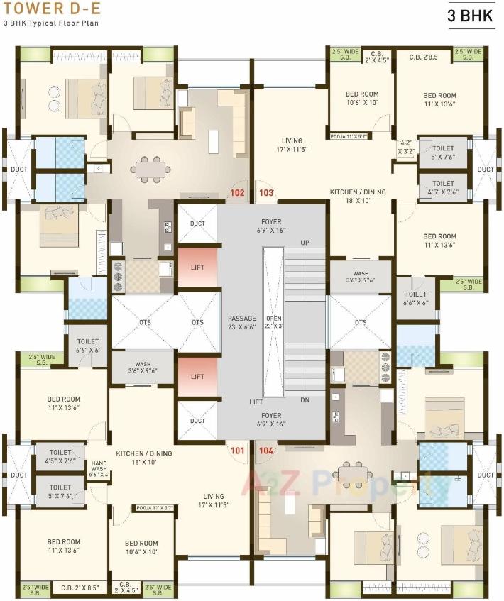 Sundaram Gold | 3 BHK Flats, 4 BHK Flats at Madhapar, Rajkot