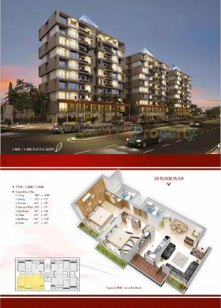 Elevation of real estate project Swati Heights located at Kothariya, Rajkot, Gujarat