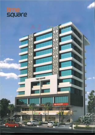 Elevation of real estate project Time Square located at Madhapar, Rajkot, Gujarat