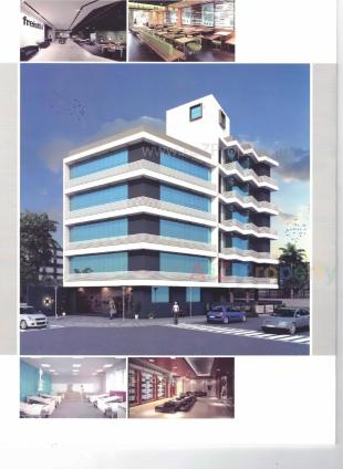 Elevation of real estate project Unique Plaza located at Mavdi, Rajkot, Gujarat