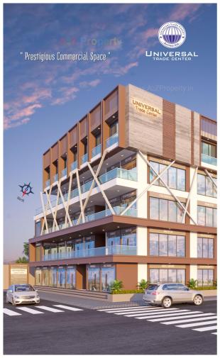 Elevation of real estate project Universal Trade Center located at Rajkot, Rajkot, Gujarat