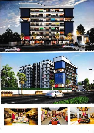Elevation of real estate project Brahmhans Plaza Residency located at Kholvad, Surat, Gujarat