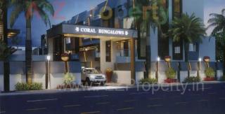 Elevation of real estate project Coral Bungalows located at Althan, Surat, Gujarat