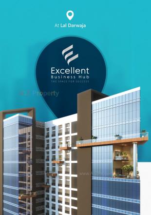Elevation of real estate project Excellent Business Hub located at Lal-darwaja, Surat, Gujarat