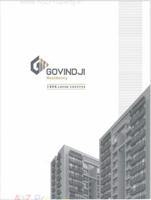 Elevation of real estate project Govindji Residency located at Sarthana, Surat, Gujarat