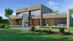 Elevation of real estate project Green Feb Tex House located at Puna, Surat, Gujarat