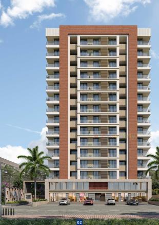 Elevation of real estate project Harikrushna Sky located at Mota Varachha, , Surat, Gujarat