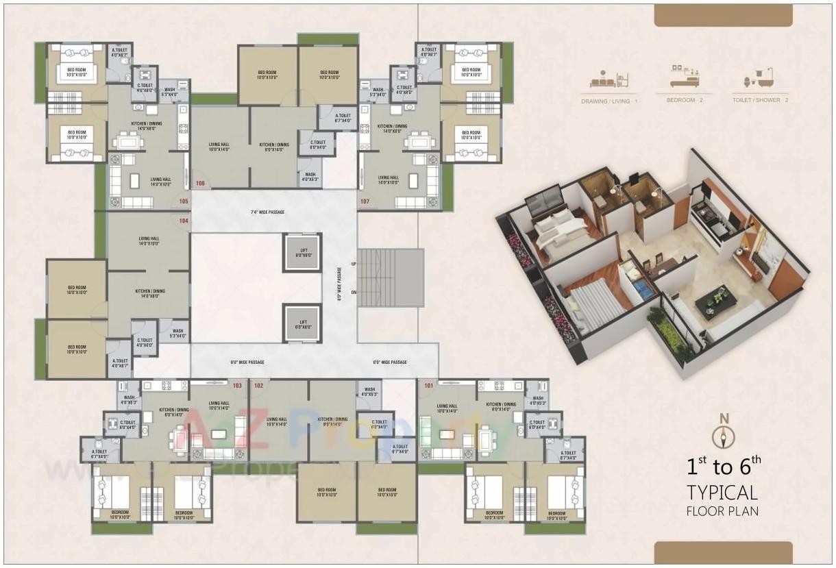 Krishna Residency | Shops & Flats at Devadh, Surat