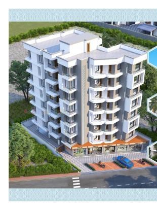 Elevation of real estate project M D Residency located at Kosad, Surat, Gujarat