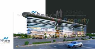 Elevation of real estate project Nirvana Shoppers located at Jahangirabad, Surat, Gujarat