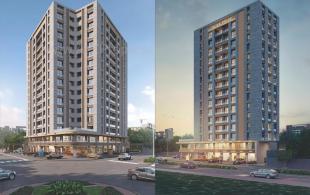 Elevation of real estate project Oliva Pride located at Bhimrad, Surat, Gujarat