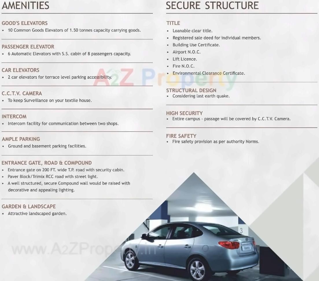 Amenities of Raghuvir Celeum Center